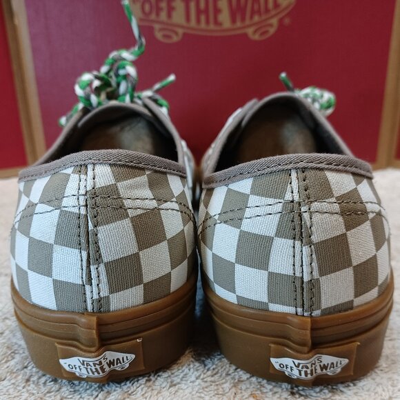 Vans Men's 9.5/Women's 11 Authentic Moon Rock/Gum Checkerboard VN0009PVY6Z - Picture 11 of 12